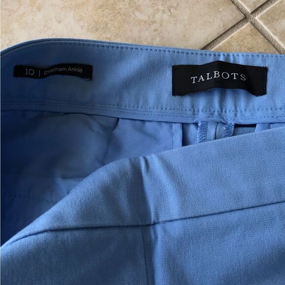 Talbots Sky Blue Trousers - Picture 4 of 7